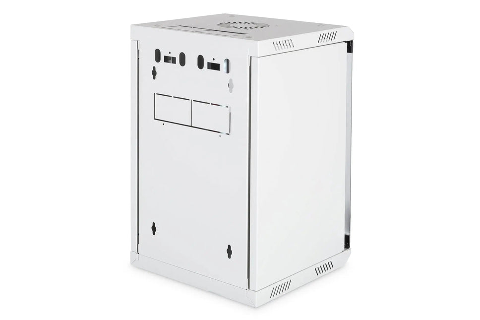 Combi wandmontagekast 10U horizontaal (10"), 5U verticaal (19"), grijs - Networkdiscount.com