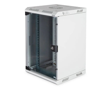 Combi wandmontagekast 10U horizontaal (10"), 5U verticaal (19"), grijs - Networkdiscount.com