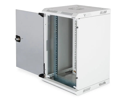 Combi wandmontagekast 10U horizontaal (10"), 5U verticaal (19"), grijs - Networkdiscount.com