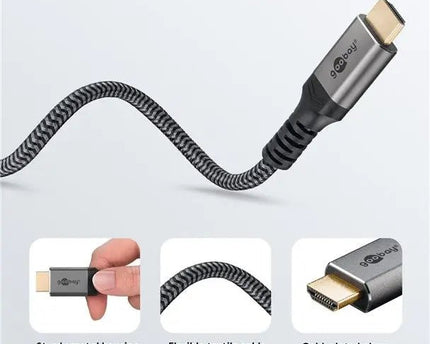 DisplayPort™ naar HDMI™ - kabel, 4K @ 60 Hz 5M - Networkdiscount.com