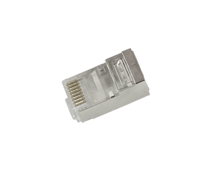 Doorsteek CAT6 Connector RJ45 - STP 10 stuks voor soepele en stugge kabel - Networkdiscount.com