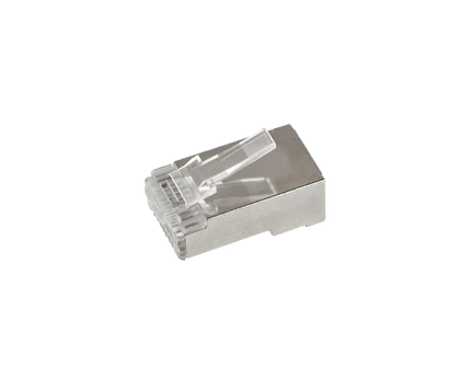 Doorsteek CAT6 Connector RJ45 - STP 10 stuks voor soepele en stugge kabel - Networkdiscount.com