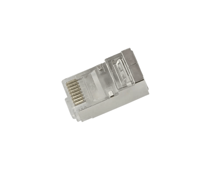 Doorsteek CAT6 Connector RJ45 - STP 50 stuks voor soepele en stugge kabel - Networkdiscount.com