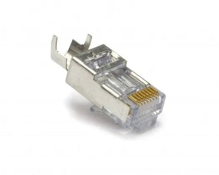 Doorsteek CAT6a Connector RJ45 - STP 10 stuks voor soepele en stugge kabel - Networkdiscount.com