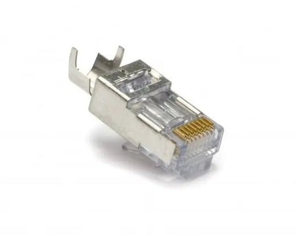 Doorsteek CAT7 Connector RJ45 - STP 10 stuks voor soepele en stugge kabel - Networkdiscount.com