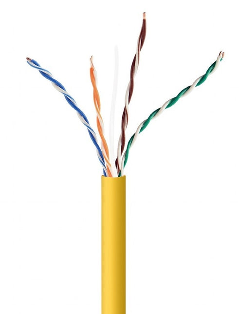 UTP CAT5e cable solid 305M CCA Yellow