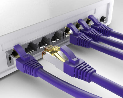 Cat6a S/FTP LSZH 1M Violet