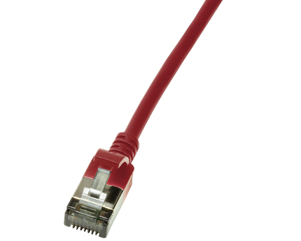 CAT6a U/FTP Ultraflex, 100% koper, rood, 1M