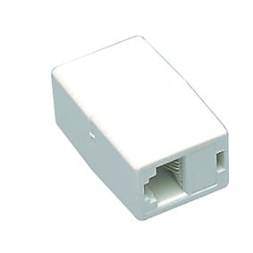 RJ45 CAT 5e UTP koppelstuk wit