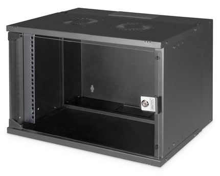 7U wall mounting cabinet, SOHO PRO 370 x 540 x 400 mm, black