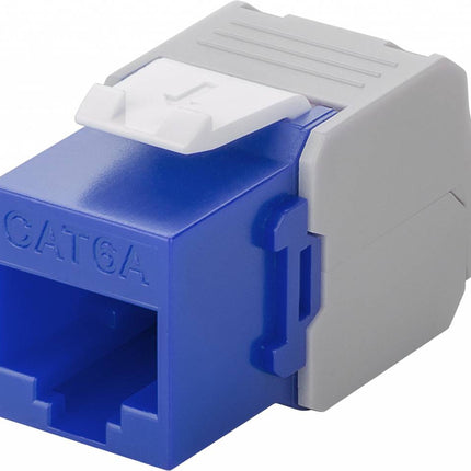 CAT6a Keystone RJ45 unshielded blue