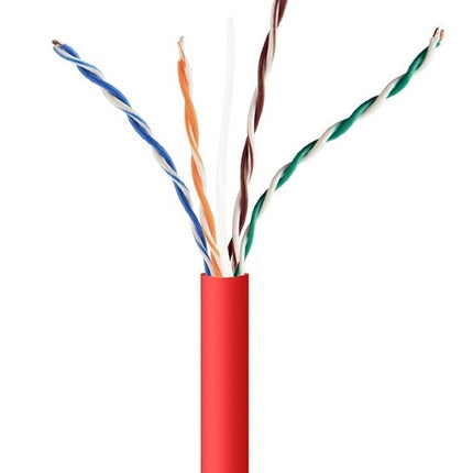 UTP CAT5e kabel stug 305M CCA Rood