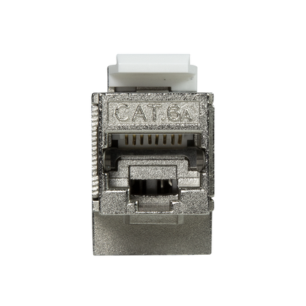 CAT6a keystone connector STP angled