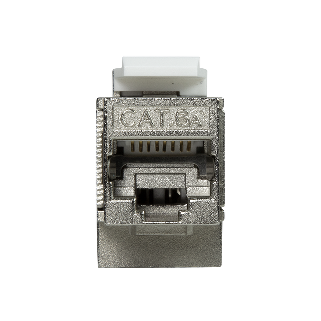 CAT6a keystone connector STP angled