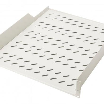 19 Inch 2U legbord voor rekken vanaf 800 mm diepte 88,5x482x552 mm, tot 25 kg, grijs (RAL 7035)