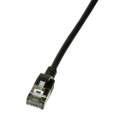 CAT.6A patch cable Ultraflex SlimLine black 3m