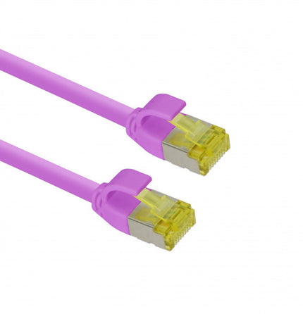 Ultra slim Patchkabel S/FTP Cat 6A Magenta 7.5 M