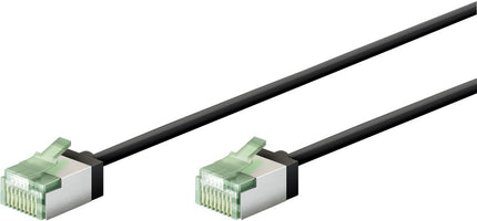 Ultraflexibele 0,25M CAT 8.1-patchkabel, slank, U/FTP,  zwart