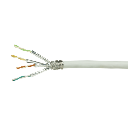 S/FTP CAT6 network cable solid 305M CCA white