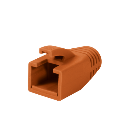 RJ45 strain relief boot 8mm orange 50 pcs