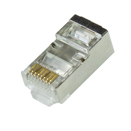 CAT6a Connector RJ45 - STP 10 pieces for flexible and rigid cable