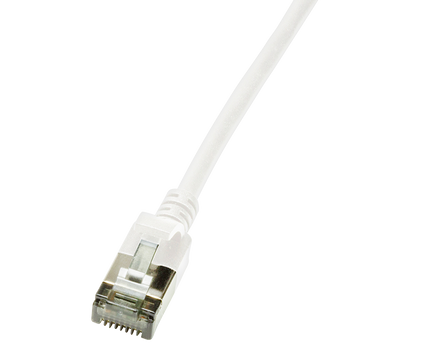 CAT6a U/FTP Ultraflex, 100% koper, wit, 3M