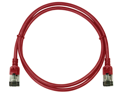 CAT6a U/FTP Ultraflex, 100% koper, rood, 1M