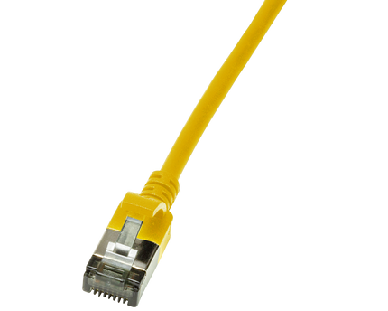 CAT6a U/FTP Ultraflex, 100% koper, geel, 1M