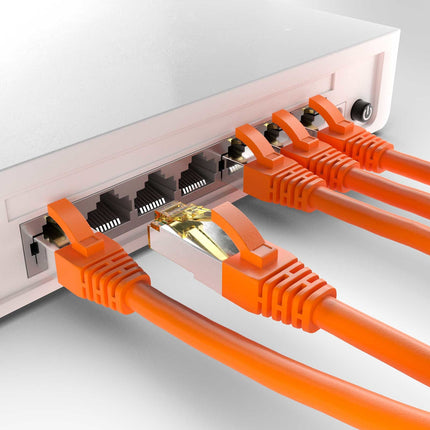 CAT6a S/FTP LSZH 2M Orange