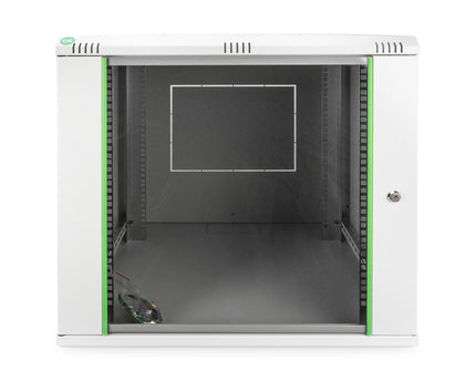 12U wandkast, Dynamic Basic 600x600x611 mm, kleur grijs (RAL 7035)