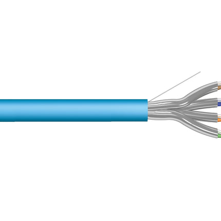 U/ FTP CAT6a network cable solid 100M blue 100% copper