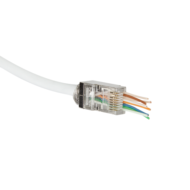 Easy CAT6 plug RJ45 - STP 10 pieces