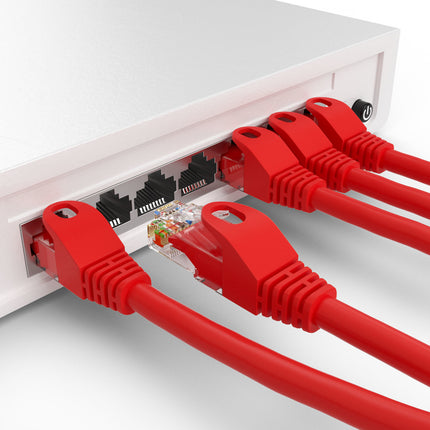 Cat6 3M rood UTP kabel