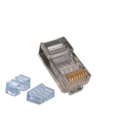 CAT6a Connector met hulpstuk RJ45 - UTP 10 stuks voor soepele en stugge kabel