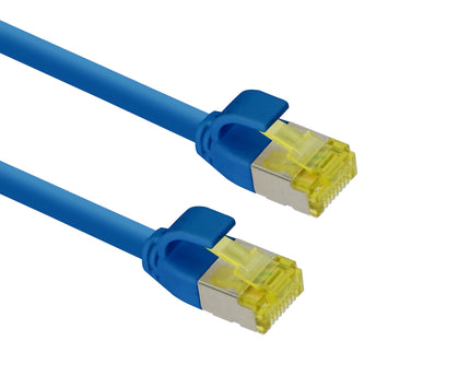 Ultra slim Patchkabel S/FTP Cat 6A blauw 0.5 M