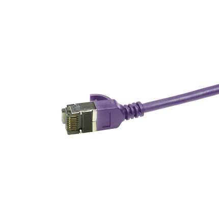 CAT6a U/FTP Ultraflex, 100% Copper, Purple, 0.3M