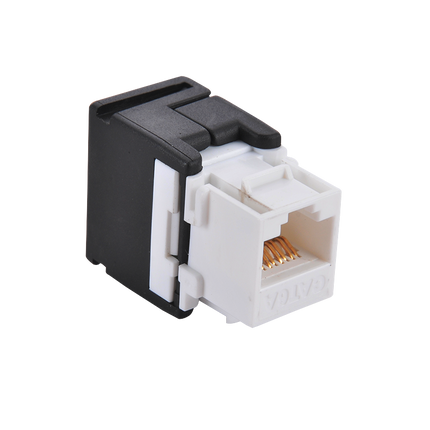 CAT6 keystone RJ45 unshielded 180° toolless