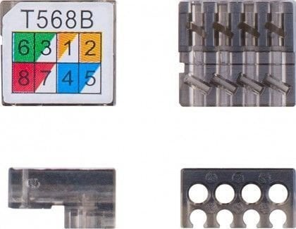 CAT6 in-line coupler slim