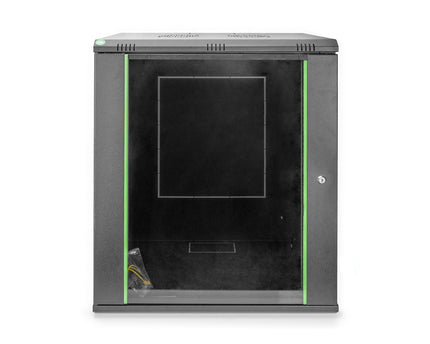 16U wandkast, Dynamic 600x450x789 mm, kleur zwart (RAL 9005)