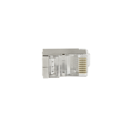 Doorsteek CAT6 Connector RJ45 - STP 10 stuks voor soepele en stugge kabel