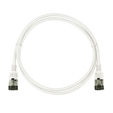 CAT.6A patch cable Ultraflex SlimLine white 0.3m