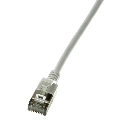 CAT6a U/FTP Ultraflex, 100% Copper, Gray, 0.3M