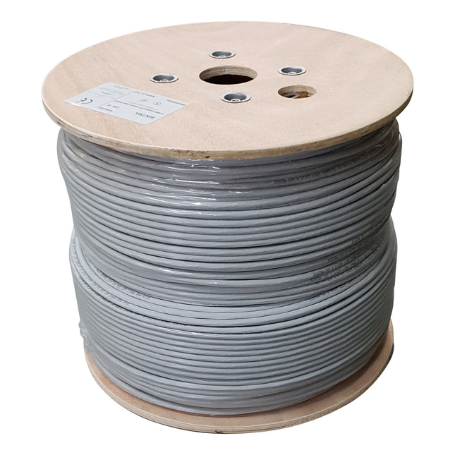 U/UTP CAT6a stug 500M grijs PVC 100% koper