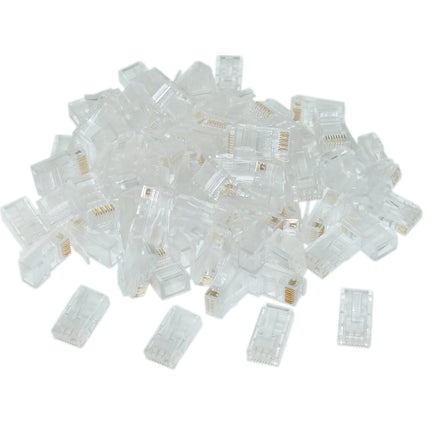 CAT6 plug RJ45 - UTP 100 pcs for solid cable