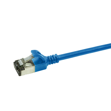 CAT6a U/FTP Ultraflex, 100% koper, blauw, 0.5M