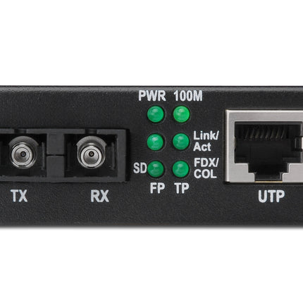 Fast Ethernet Media Converter, RJ45/SC