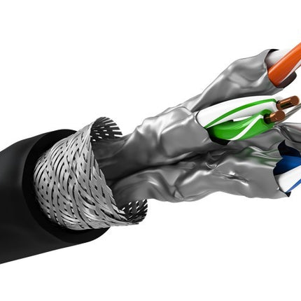 SFTP CAT6a outdoor cable solid 305M 100% copper