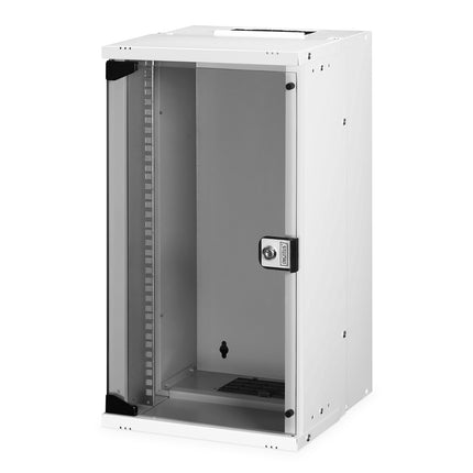 10" 12U wall mounting cabinet, SOHO PRO 595 x 315 x 300 mm, gray