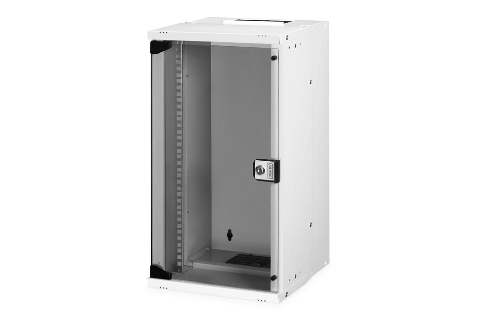 10" 12U wall mounting cabinet, SOHO PRO 595 x 315 x 300 mm, gray