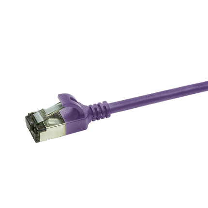 CAT6a U/FTP Ultraflex, 100% Copper, Purple, 0.3M